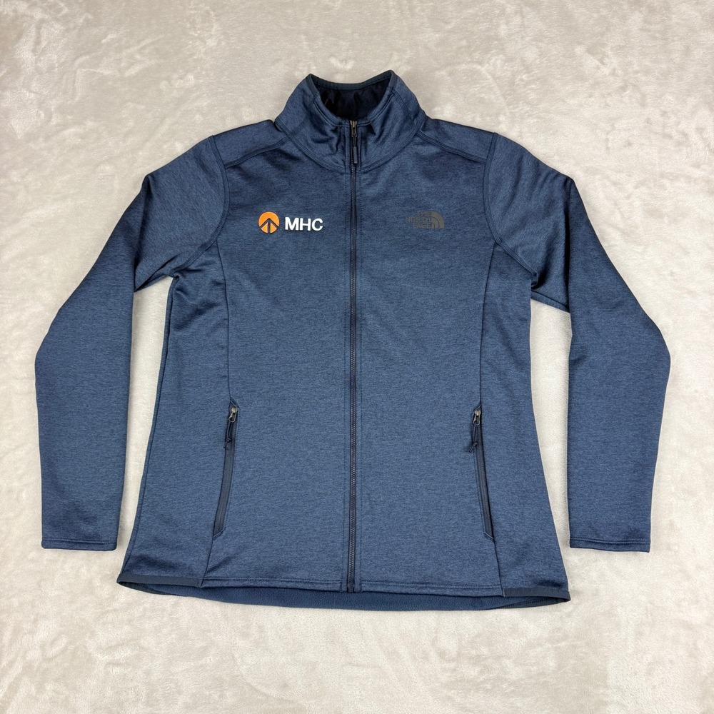 The North Face Ladies Skyline Full-Zip Fleece Jacket Women L Navy Outdoor Hiking